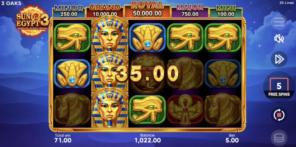 Sun of Egypt 3 Slot